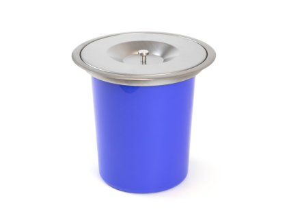 Odpadkový koš do pracovní desky s nerezovým víkem, 5l, prům. 240 mm, plast