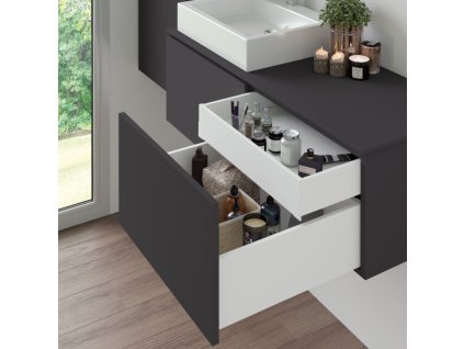 Výsuvný box VERTEX 3D 131x400 bílý