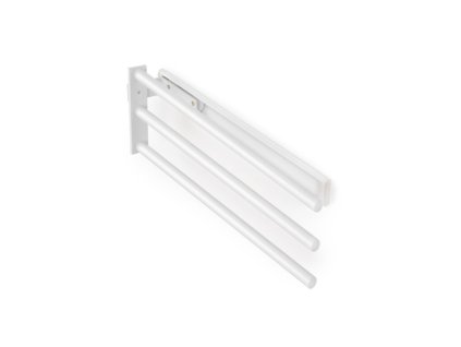 Výsuvný věšák na utěrky, L 439 mm, 3 ramena, bílý