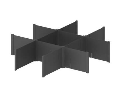 Rozdělovník WIRELI Style s tlumeným dovřením , 564x485x135mm, antracit