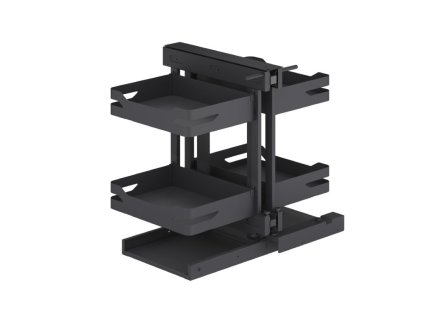 Slepý roh WIRELI Style s tlumeným dovřením - L/P, 680x470x580 mm, antracit