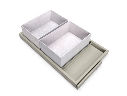 Výsuvný organizér na doplňky HACK, 760-794x434x56 mm, kamenná šedá