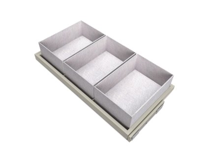 Výsuvný organizér na doplňky HACK, 860-894x434x56 mm, kamenná šedá