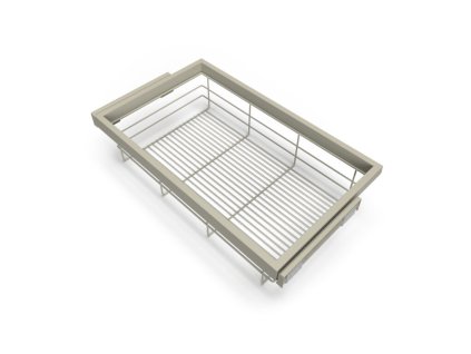 Výsuvný úložný koš HACK,  760-794x434x140 mm, kamenná šedá