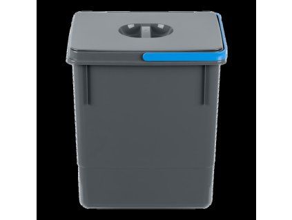 Odpadkový koš 15 l, antracit, modrý