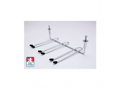 14146 drzak sklenicek pod skrinku pro 6 ks chrom lesk