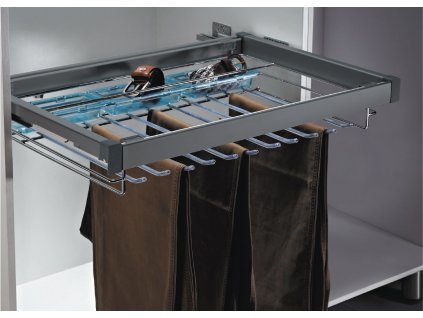 51005 vesak na kalhoty 11 ramen 3 plastove misky 685x427x110 mm chrom