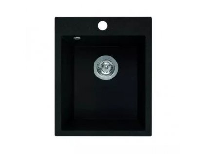 Laveo PONTOS 390BL 1 dřez, 480x390x190, granit černý