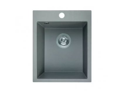 Laveo PONTOS 390GR 1 dřez, 480x390x190, granit šedý