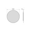Zrcadlo kulaté s LED osvětlením Zeus, 800 mm, neutrál (4000K)