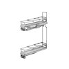 Plnovýsuvný dvojkoš boční WIRELI Elegance s tl. dov., 114x480x580mm, bílá, chrom