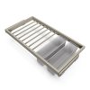 Výsuvný věšák na kalhoty HACK s tl. dovřením, 860-894x434x56 mm, kamenná šedá
