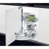 Karusel 180° Elegance, plné dno, 750x400x570-710 mm, chrom