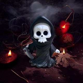 Pohyblivý smrťák s kosou. 💀 Lze zakoupit na našem e-shopu (odkaz v biu) #drda3dprint #3dprint #halloween #autumn...