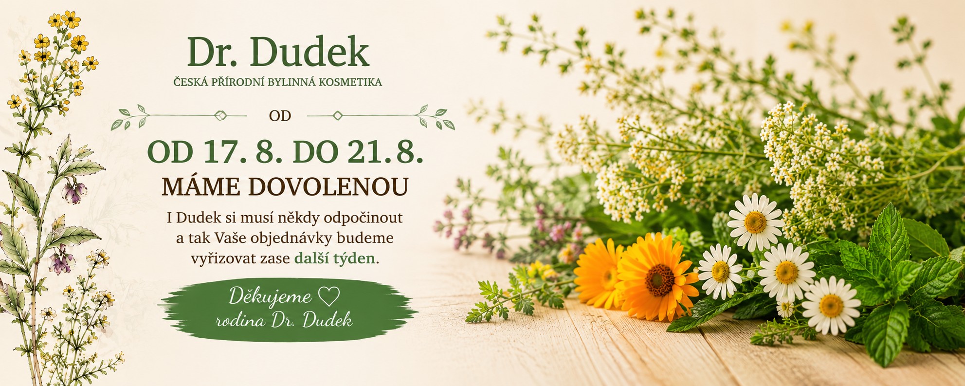 dovolená 17-21.8 2026