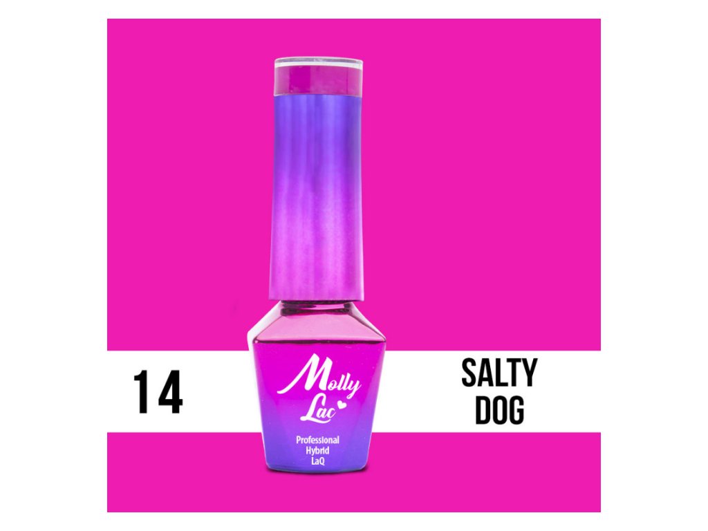 13076 1 gel lak molly lac cocktails drinks salty dog 5ml nr 14