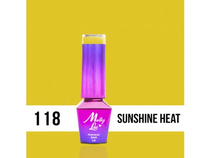 GEL LAK Molly Lac Welcome to Ibiza Sunshine Heat 5ml Nr 118