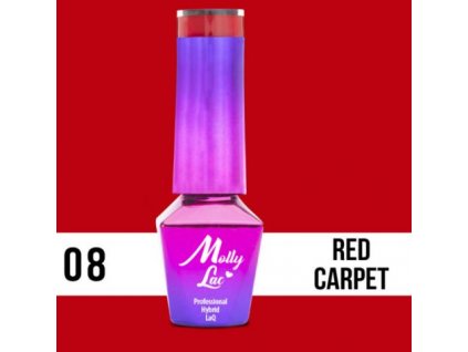 GEL LAK Molly Lac Glamour Women Red Carpet 5ml Nr 8
