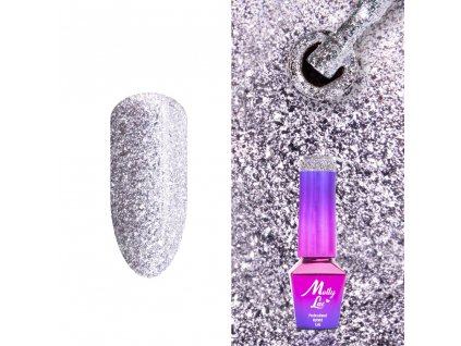 GÉL LAK MollyLac Luxury Glam Mr Silver 5 ml Nr 546
