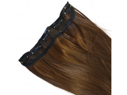 Syntetický rýchlopás Clip in 60cm 100g odtieň 6