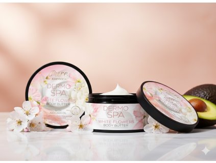 Telové Maslo DERMO SPA Biely kvet & Argán – 200 ml