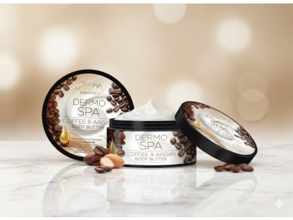 Telové Maslo DERMO SPA Káva & Argán – 200 ml