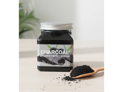 Body Scrub – Detoxikačný telový peeling s aktívnym uhlím (500 ml)