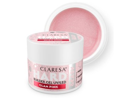 Claresa GLAM PINK HARD&EASY Stavebný Gel UV/LED – 45 g