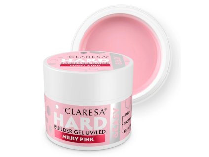Claresa MILKY PINK HARD&EASY Stavebný Gel UV/LED – 45 g