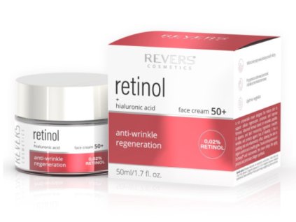 Pleťový krém s retinolom a kyselinou hyalurónovou 50+