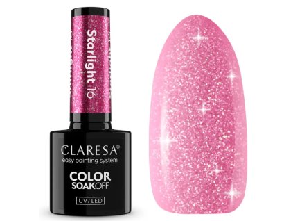 Gél lak CLARESA STARLIGHT 16 5g