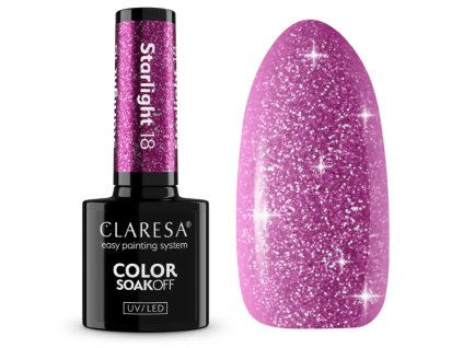 Gél lak CLARESA STARLIGHT 18 5g