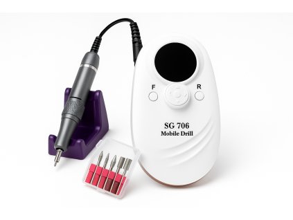 Prenosná dobíjacia brúska na nechty 35tis.ot/min SG706 Biela