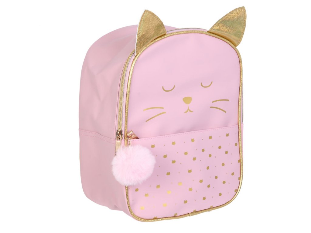 Dětský batoh růžová kočka