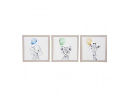 Dětský dekorativní obraz Balloons 28 x 28 cm | 3 vzory