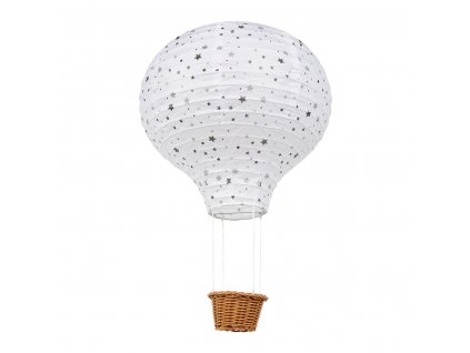 Papírové stínidlo horkovzdušný balón s hvězdami 30 x 45 cm