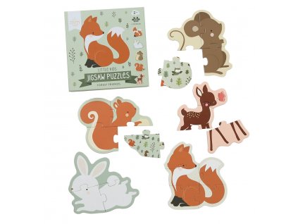 PGPUFF05 LR 3 Jigsaw puzzles Forest friends