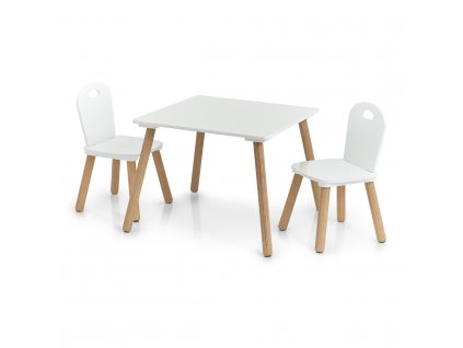 Zeller Dětský stoleček Scandi s židličkami bílý