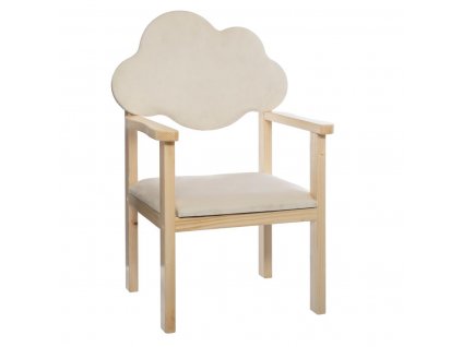 chaise enfant dossier en forme de nuage h 62 cm