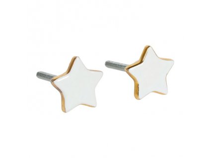 boutons de meubles ceramique blanc et dore etoile x2 36312 36312 DET01 WEB