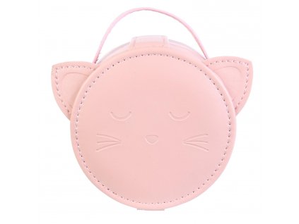 Dětská šperkovnice kočka růžová 9 x 11 cm