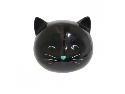 Dětská keramická pokladnička kočka černá