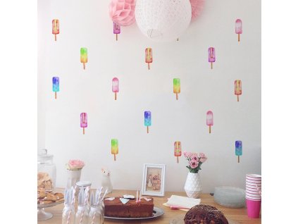 8544 samolepky do pokojicku zmrzlina 4 x 12 cm