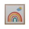 Tablou decorativ pentru copii Rainbow 28 x 28 cm | 4 modele (Model Curcubeu 1)