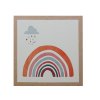 Tablou decorativ pentru copii Rainbow 28 x 28 cm | 4 modele (Model Curcubeu 1)