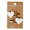 barrettes coeur argentees x2 34943 34943 ASS WEB
