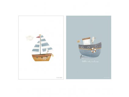 Plakát A3 Námořnický záliv modrý