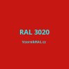 Červená RAL 3020