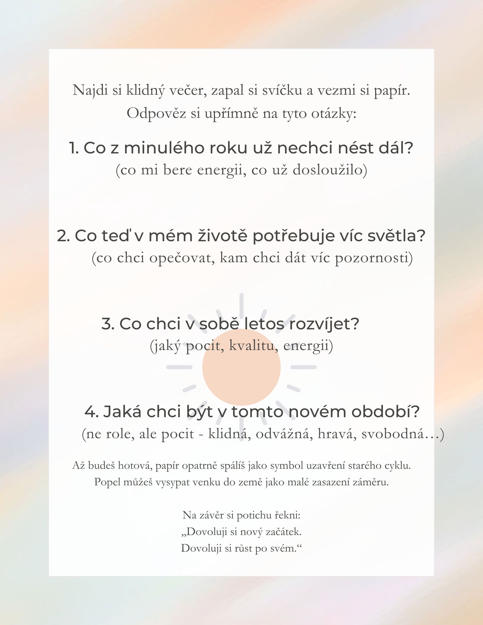 rituál na Imbolc