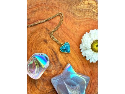 Lámané srdce - Apatit z Madagaskaru zlatý